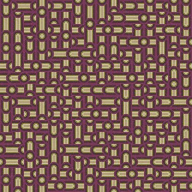 Soyut Geometrik Desen üretken hesaplama sanatı çizimi