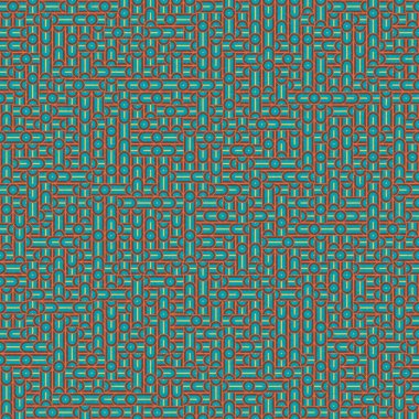 Soyut Geometrik Desen üretken hesaplama sanatı çizimi