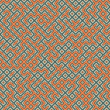 Soyut Geometrik Desen üretken hesaplama sanatı çizimi