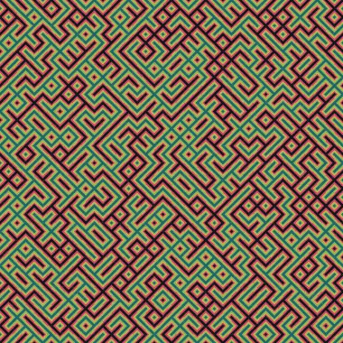 Soyut Geometrik Desen üretken hesaplama sanatı çizimi