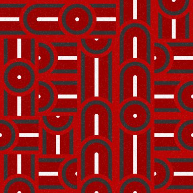 Soyut Geometrik Desen üretken hesaplama sanatı çizimi