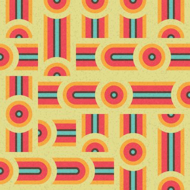 Soyut Geometrik Desen üretken hesaplama sanatı çizimi