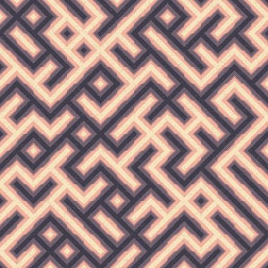 Soyut Geometrik Desen üretken hesaplama sanatı çizimi