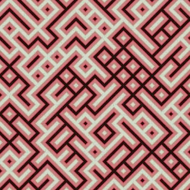 Soyut Geometrik Desen üretken hesaplama sanatı çizimi