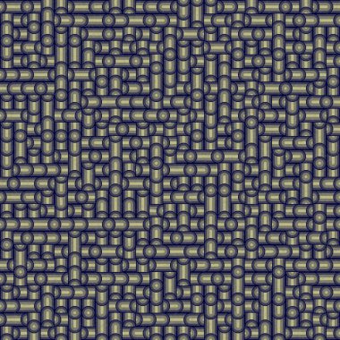 Soyut Geometrik Desen üretken hesaplama sanatı çizimi