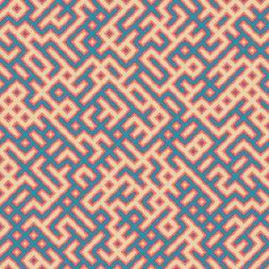 Soyut Geometrik Desen üretken hesaplama sanatı çizimi