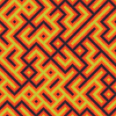 Soyut Geometrik Desen üretken hesaplama sanatı çizimi