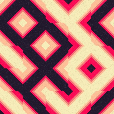 Soyut Geometrik Desen üretken hesaplama sanatı çizimi