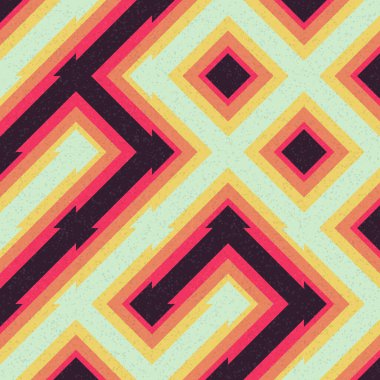 Soyut Geometrik Desen üretken hesaplama sanatı çizimi