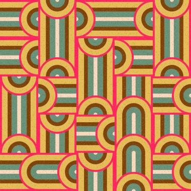 Soyut Geometrik Desen üretken hesaplama sanatı çizimi