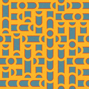 Soyut Geometrik Desen üretken hesaplama sanatı çizimi