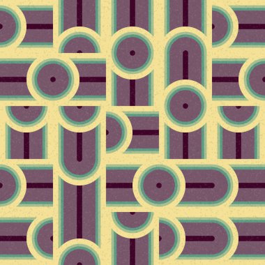 Soyut Geometrik Desen üretken hesaplama sanatı çizimi