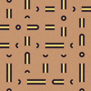 Soyut Geometrik Desen üretken hesaplama sanatı çizimi