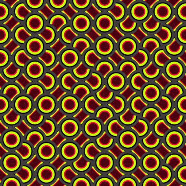 Soyut Geometrik Desen üretken hesaplayıcı sanat vektörü çizimi