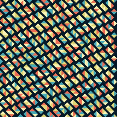 Soyut Geometrik Desen üretken hesaplayıcı sanat vektörü çizimi