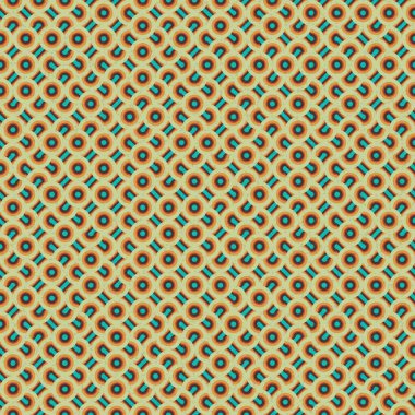 Soyut Geometrik Desen, üretken hesaplama sanatı çizimi