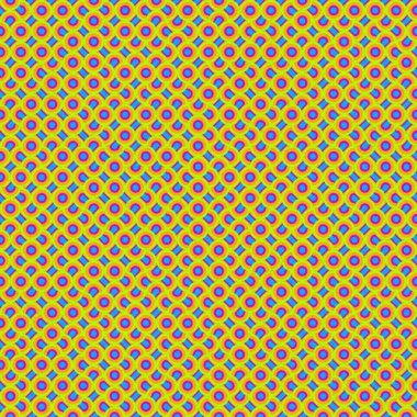 Soyut Geometrik Desen, üretken hesaplama sanatı çizimi