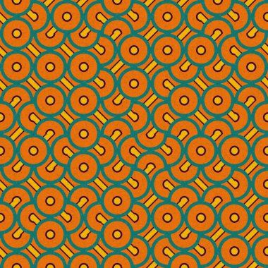 Soyut Geometrik Desen üretken hesaplama sanatı çizimi