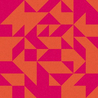 Soyut Geometrik Desen üretken hesaplama sanatı çizimi