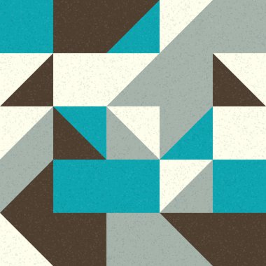 Soyut Geometrik Desen, üretken hesaplama sanatı çizimi