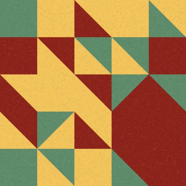 Soyut Geometrik Desen, üretken hesaplama sanatı çizimi