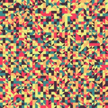 Soyut Geometrik Desen, üretken hesaplama sanatı çizimi