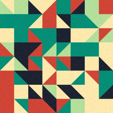 Soyut Geometrik Desen üretken hesaplama sanatı çizimi