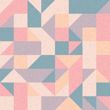 Soyut Geometrik Desen, üretken hesaplama sanatı çizimi