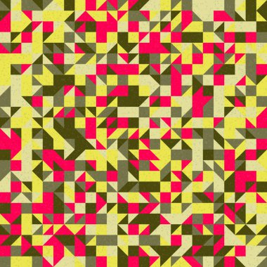 Soyut Geometrik Desen, üretken hesaplama sanatı çizimi