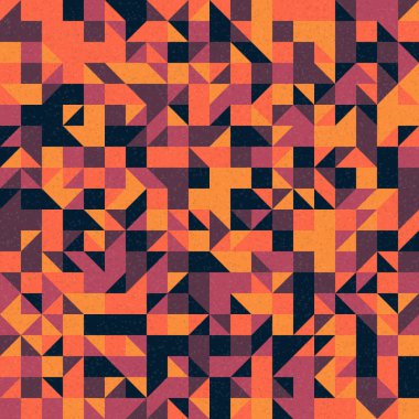 Soyut Geometrik Desen, üretken hesaplama sanatı çizimi