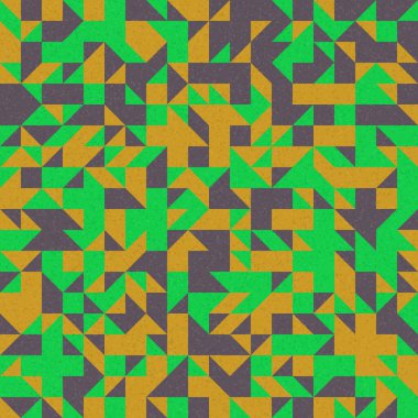 Soyut Geometrik Desen, üretken hesaplama sanatı çizimi