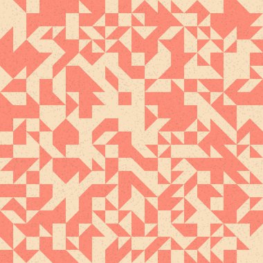 Soyut Geometrik Desen üretken hesaplama sanatı çizimi