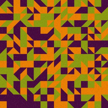 Soyut Geometrik Desen, üretken hesaplama sanatı çizimi