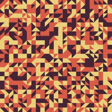 Soyut Geometrik Desen, üretken hesaplama sanatı çizimi