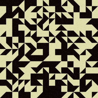 Soyut Geometrik Desen, üretken hesaplama sanatı çizimi