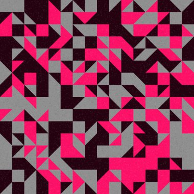 Soyut Geometrik Desen, üretken hesaplama sanatı çizimi