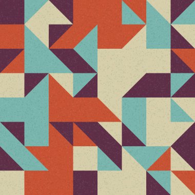 Soyut Geometrik Desen, üretken hesaplama sanatı çizimi