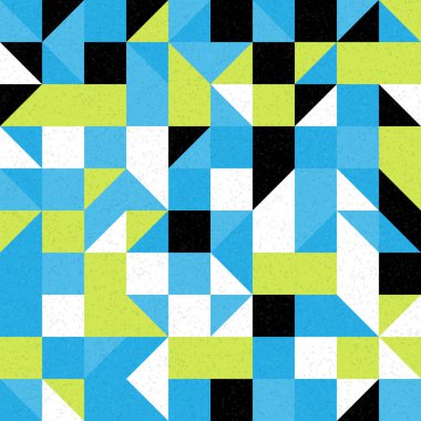 Soyut Geometrik Desen üretken hesaplama sanatı çizimi