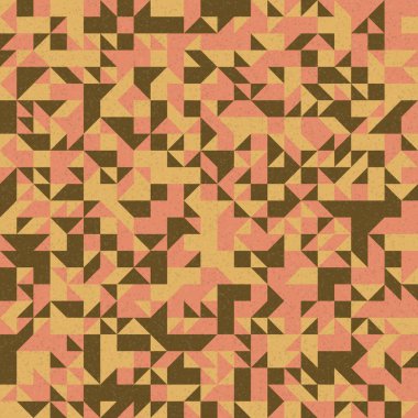 Soyut Geometrik Desen, üretken hesaplama sanatı çizimi