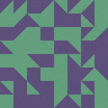 Soyut Geometrik Desen, üretken hesaplama sanatı çizimi