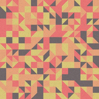 Soyut Geometrik Desen, üretken hesaplama sanatı çizimi