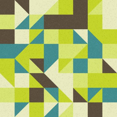 Soyut Geometrik Desen, üretken hesaplama sanatı çizimi