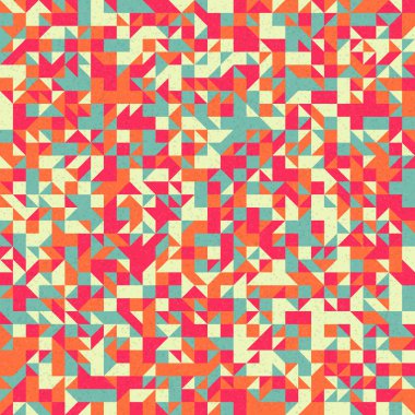 Soyut Geometrik Desen üretken hesaplama sanatı çizimi