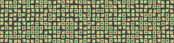 Abstrakte Geometrische Muster Generative Computergestützte Kunstillustration — Stockvektor