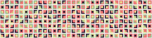 Abstrakte Geometrische Muster Generative Computergestützte Kunstillustration — Stockvektor