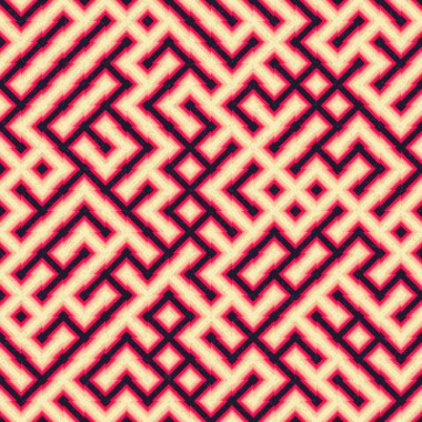 Soyut Geometrik Desen üretken hesaplama sanatı çizimi