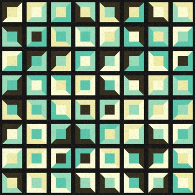 Soyut Geometrik Desen üretken hesaplama sanatı çizimi