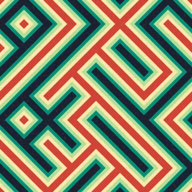 Soyut Geometrik Desen üretken hesaplama sanatı çizimi