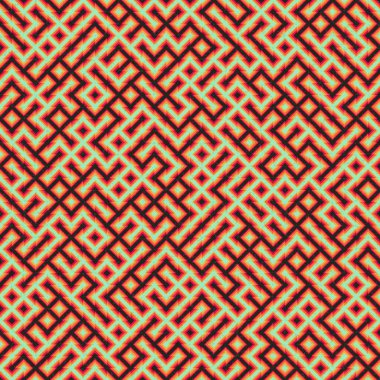 Soyut Geometrik Desen üretken hesaplama sanatı çizimi