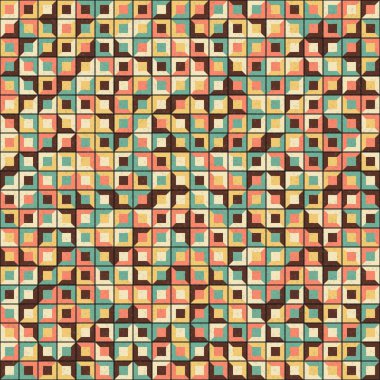 Soyut Geometrik Desen üretken hesaplama sanatı çizimi